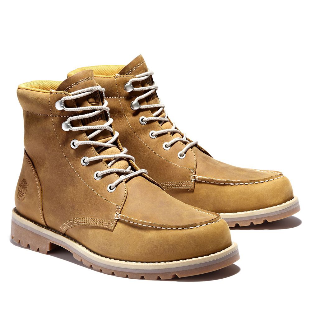 Timberland Μποτες Χιονιού Ανδρικα Καφε - Redwood Falls Waterproof Moc-Toe - Greece 8047125-HY